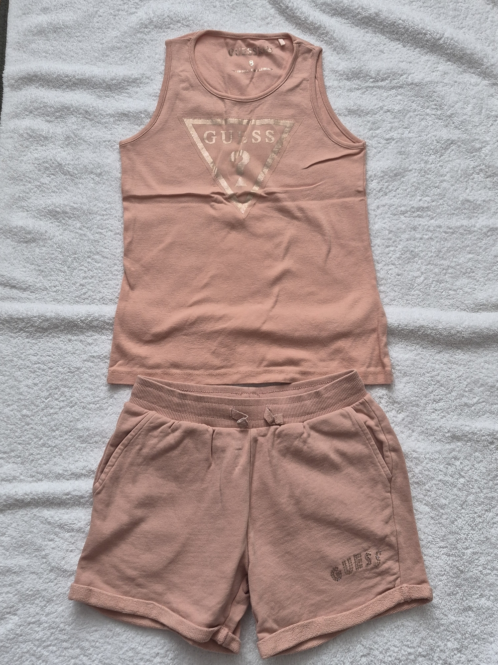 GUESS Peach Tank Top & Shorts Set